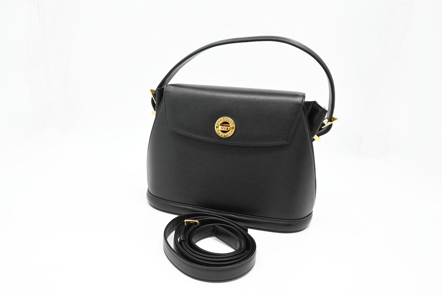 Valentino 2way Bag in Black Leather