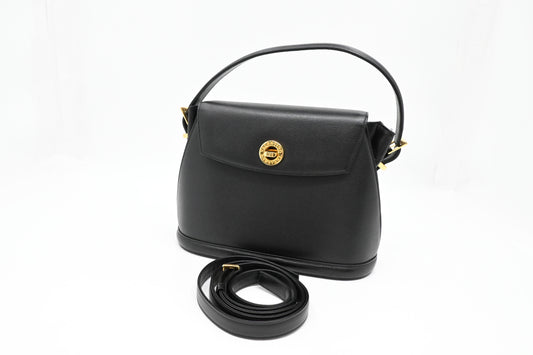Valentino 2way Bag in Black Leather