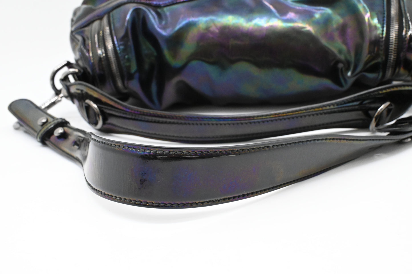 Gucci Iconbit Hobo Bag in Iridescent Patent Leather