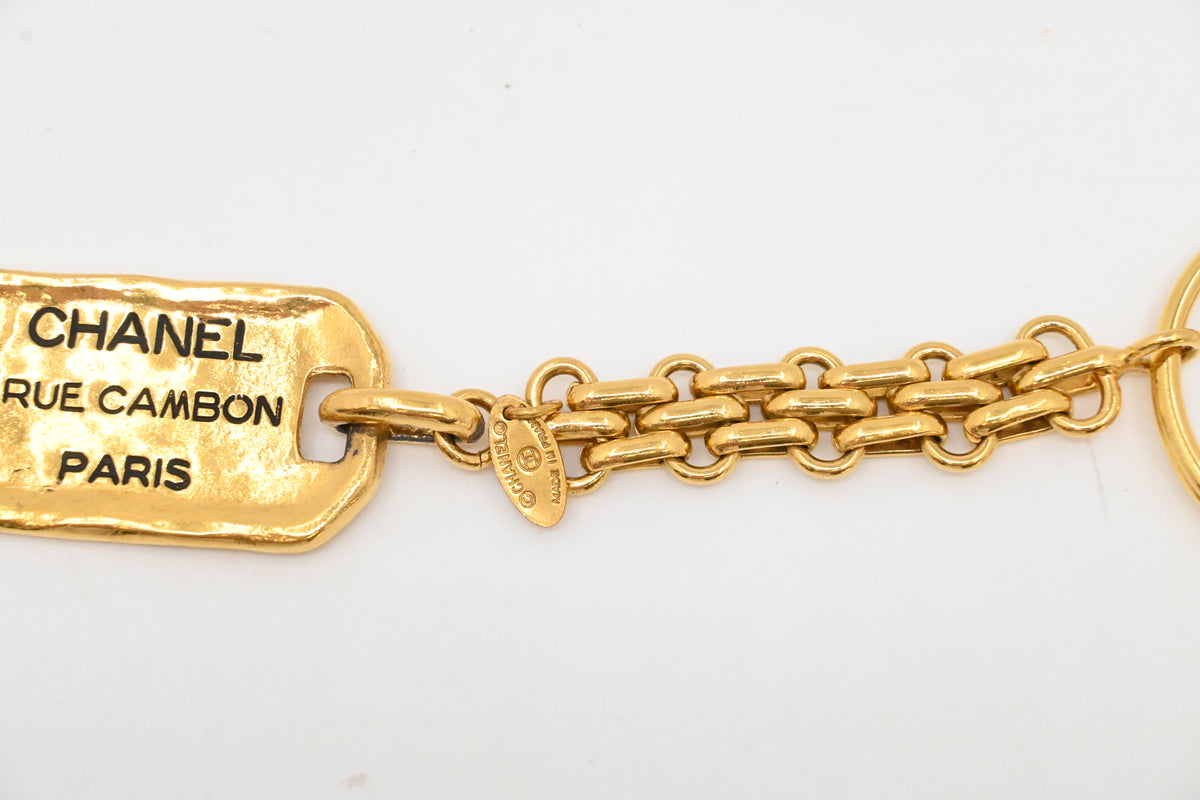 Chanel Tag Key Charm