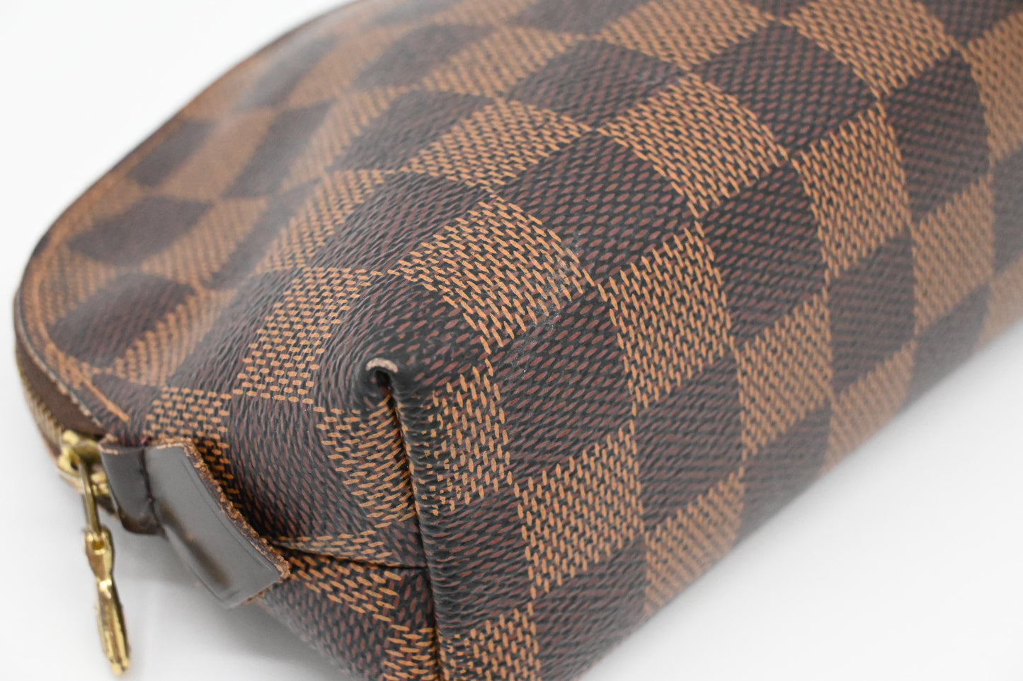Louis Vuitton Pochette Cosmetique in Damier Ebene Canvas