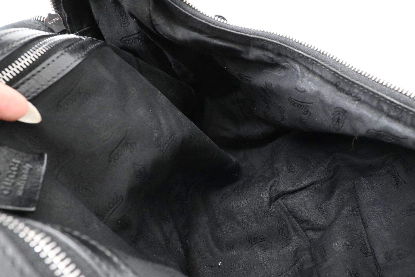 Gucci Iconbit Hobo Bag in Iridescent Patent Leather