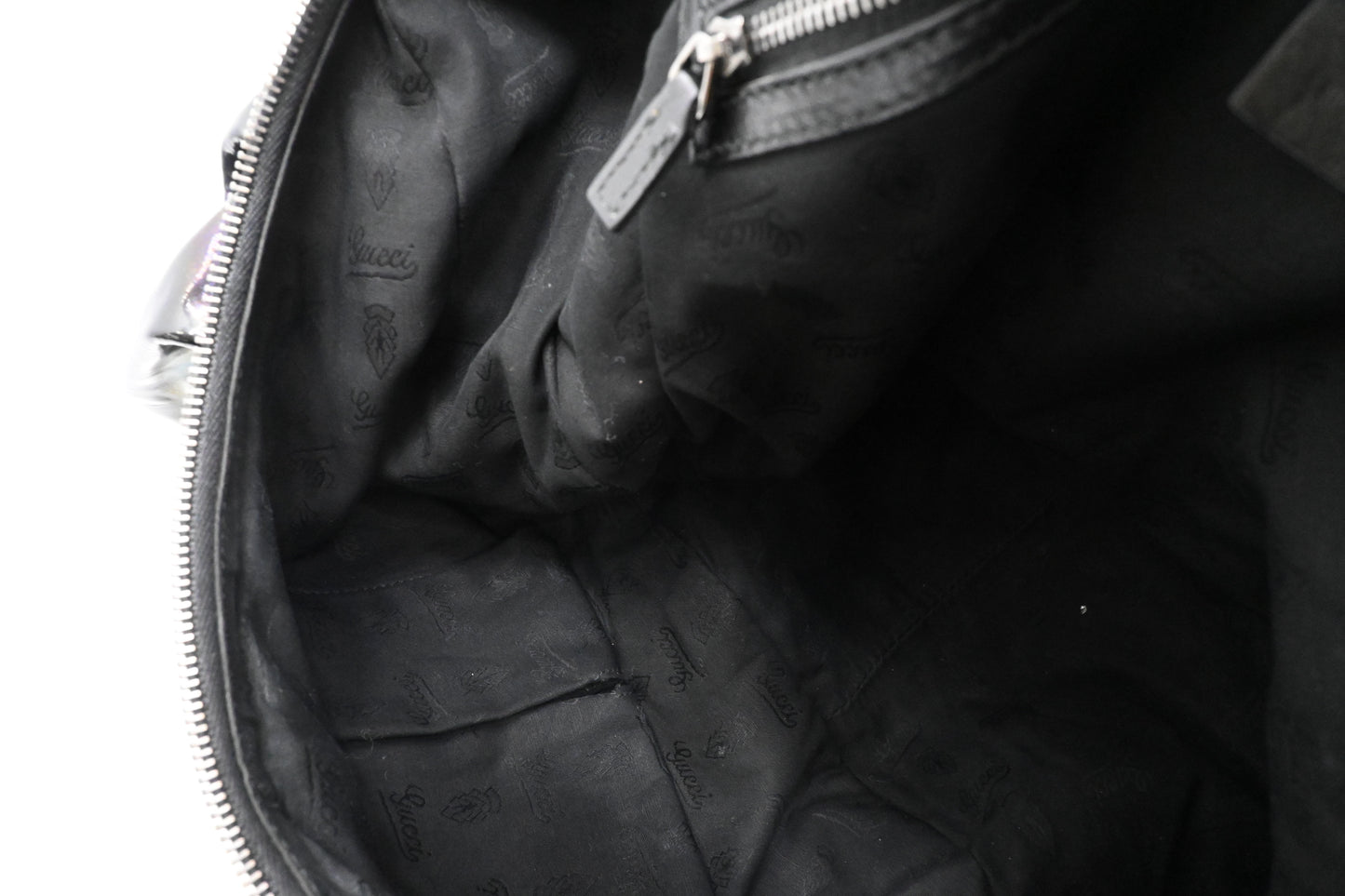 Gucci Iconbit Hobo Bag in Iridescent Patent Leather