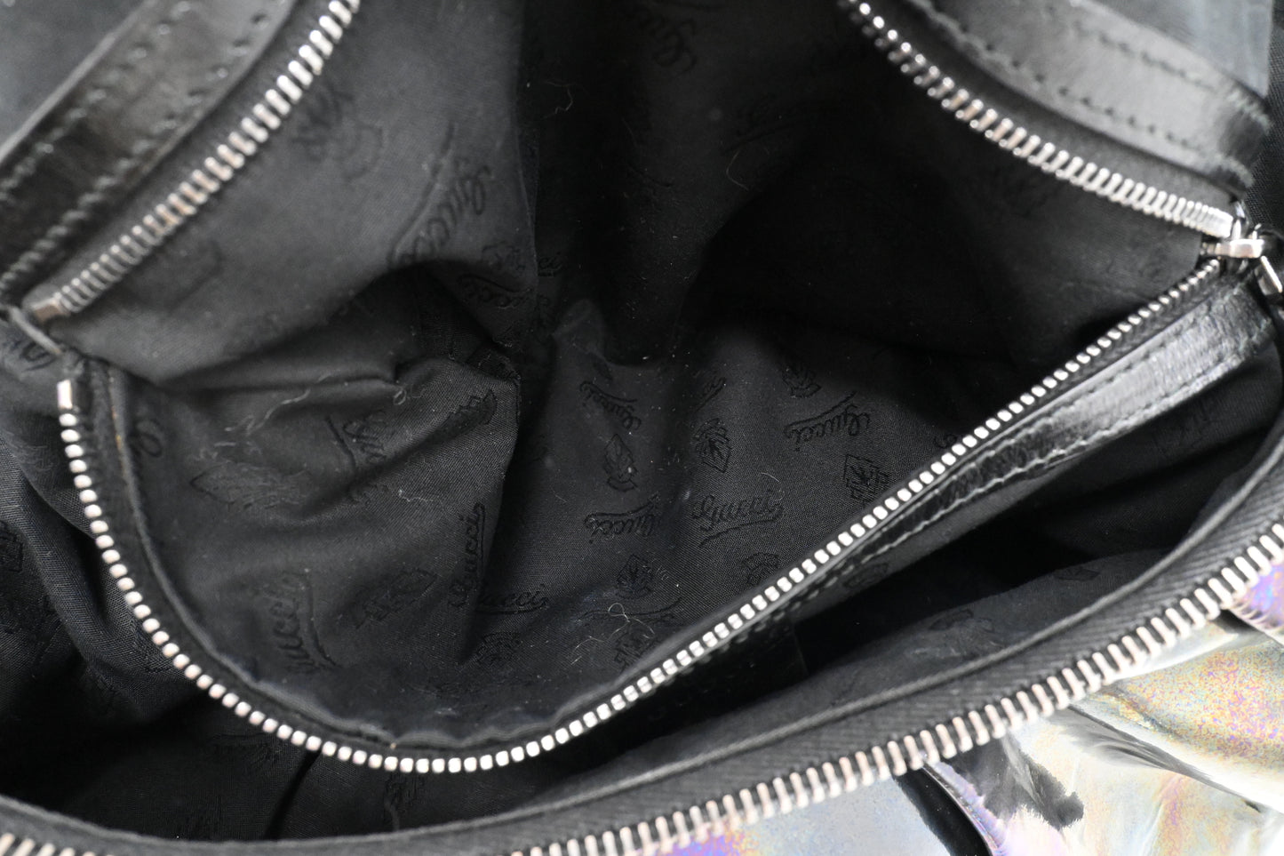 Gucci Iconbit Hobo Bag in Iridescent Patent Leather