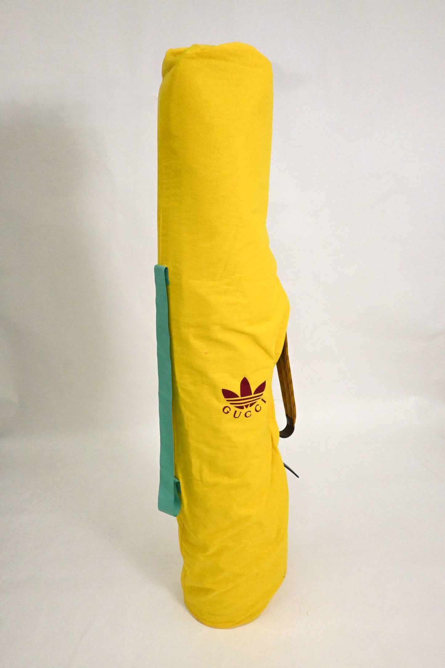 Gucci x Adidas Golf Caddy Bag in Yellow Coated Canvas