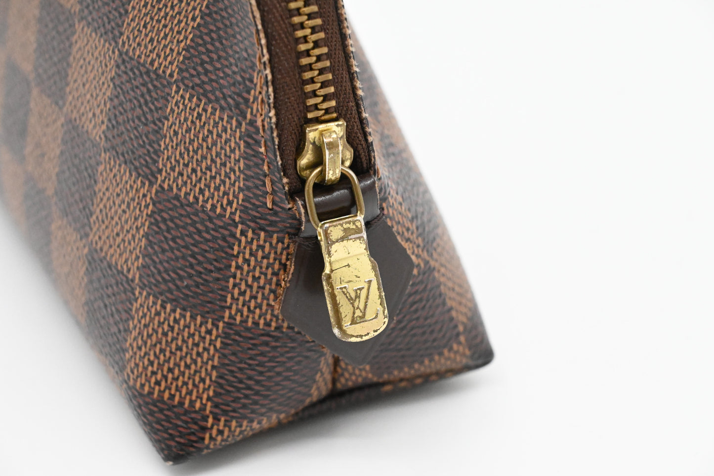 Louis Vuitton Pochette Cosmetique in Damier Ebene Canvas