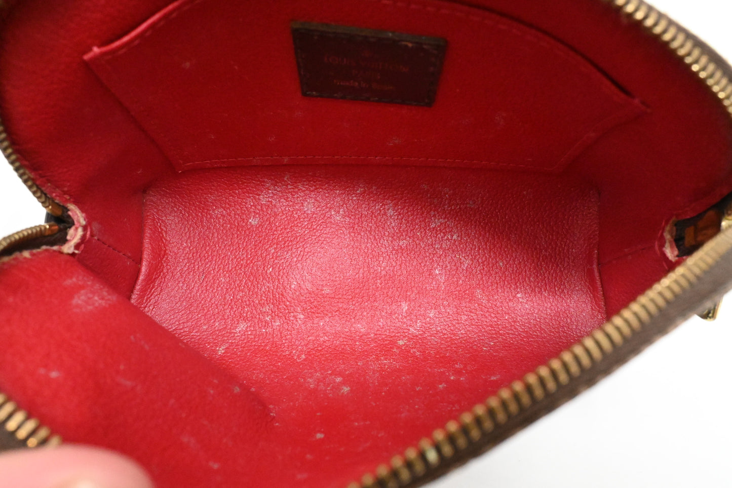 Louis Vuitton Pochette Cosmetique in Damier Ebene Canvas