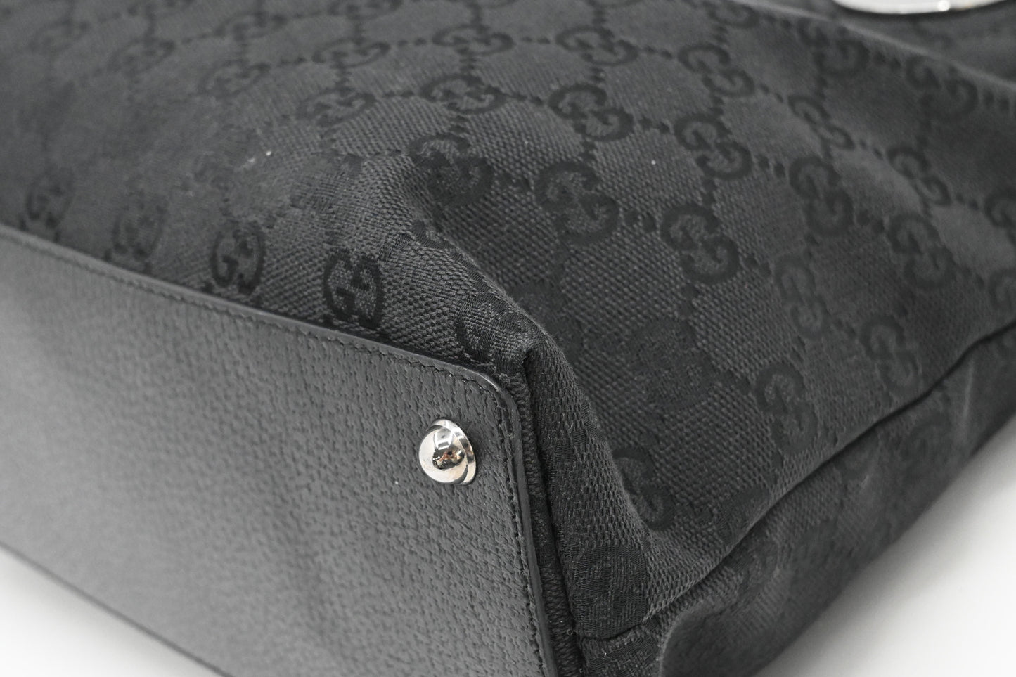 Gucci Tote in Black GG Canvas