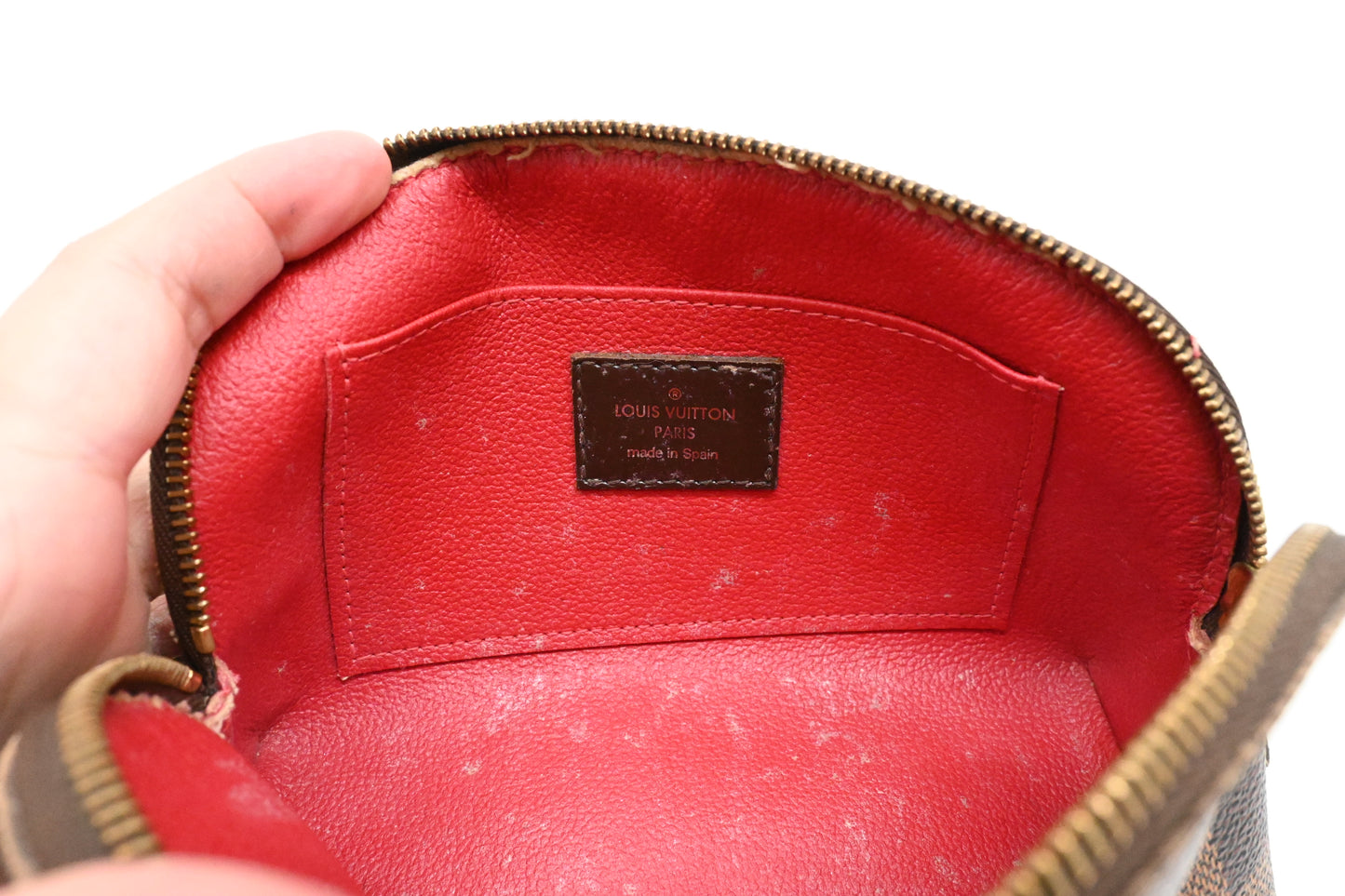 Louis Vuitton Pochette Cosmetique in Damier Ebene Canvas