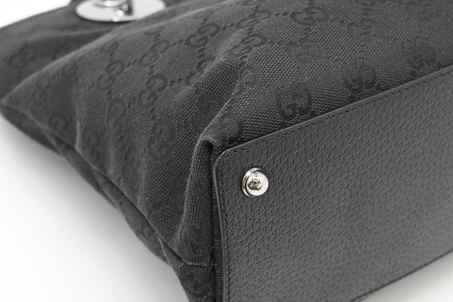 Gucci Tote in Black GG Canvas