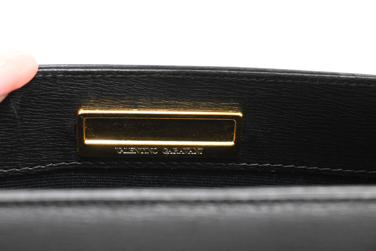 Valentino 2way Bag in Black Leather