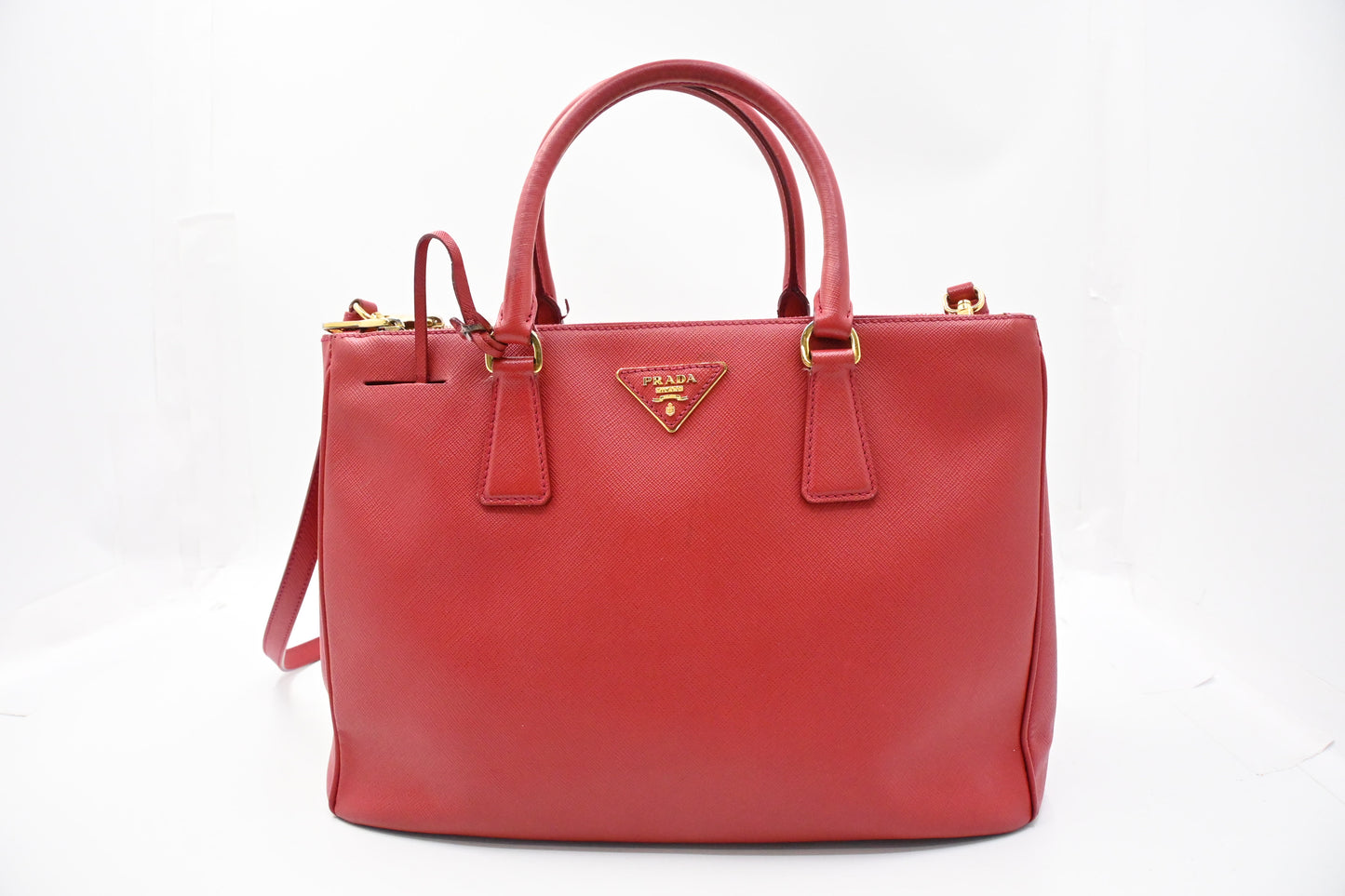 Prada Galleria in Red Saffiano Leather