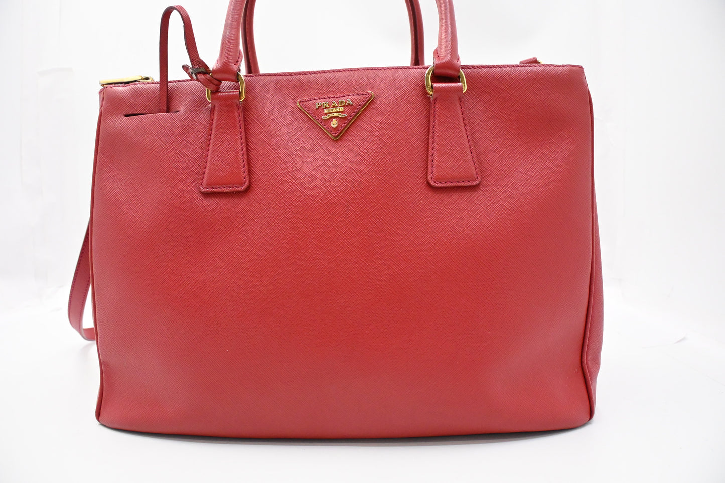 Prada Galleria in Red Saffiano Leather