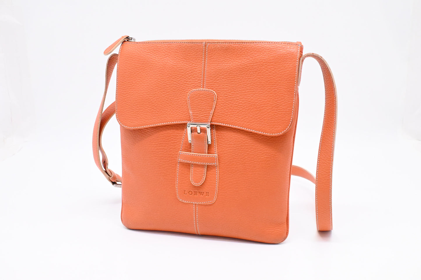 Loewe Crossbody in Orange Leather