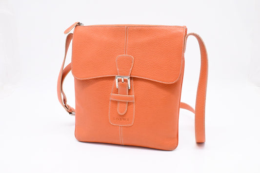 Loewe Crossbody in Orange Leather