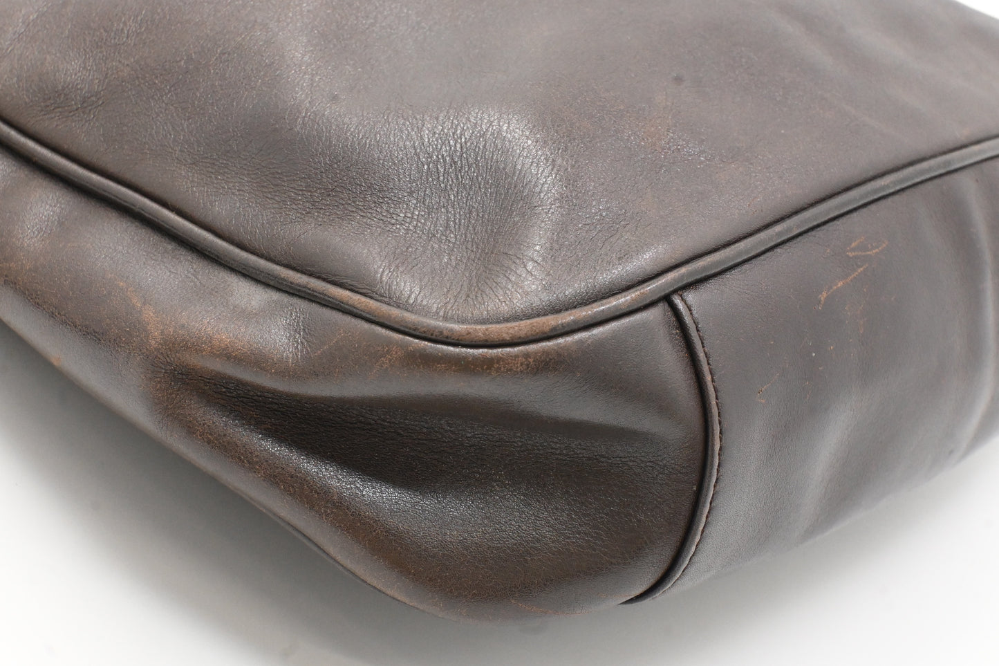 Gucci 2-Way Bamboo Tote Bag in Brown Leather