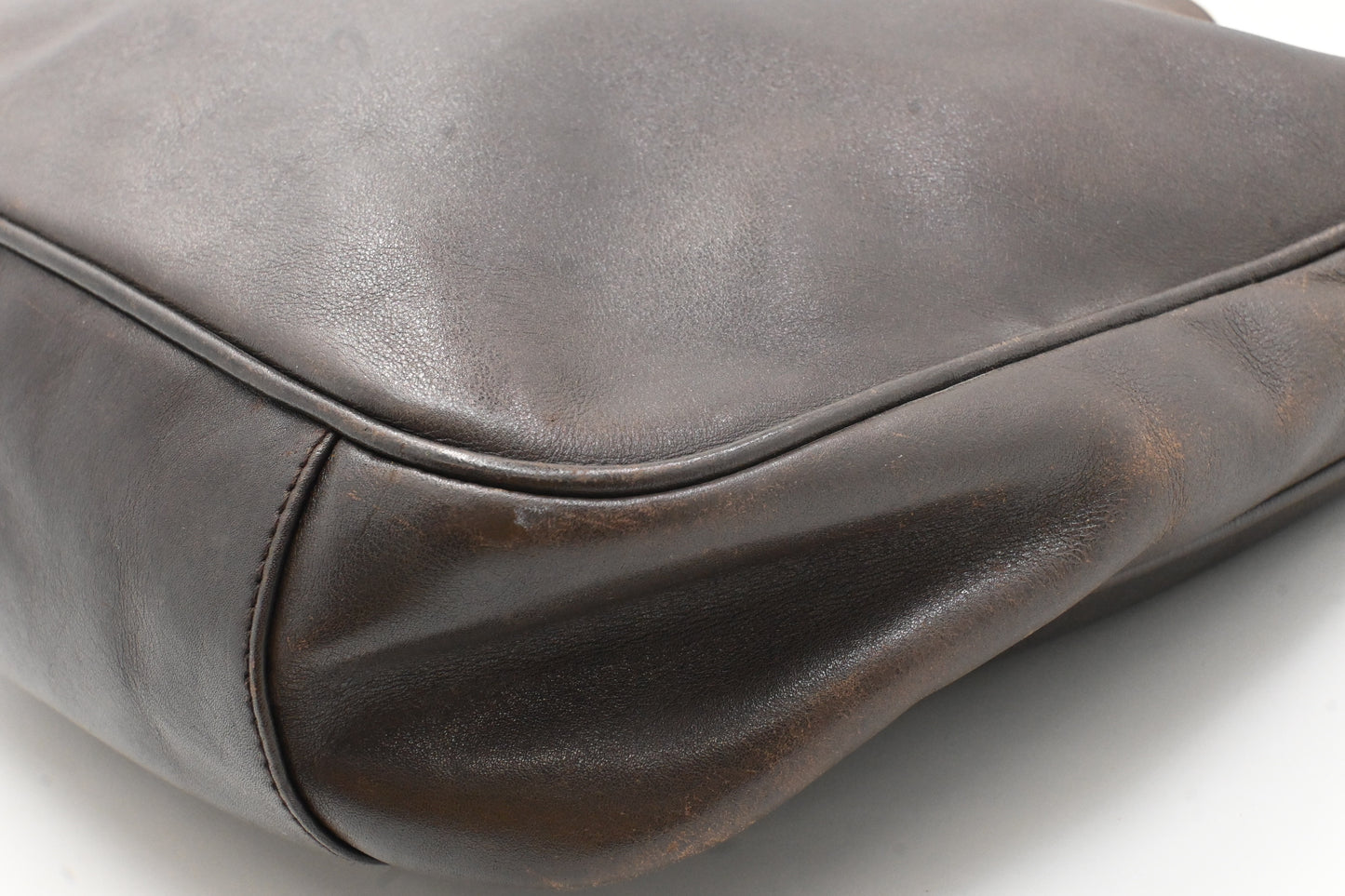 Gucci 2-Way Bamboo Tote Bag in Brown Leather
