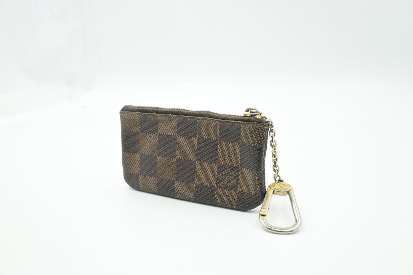 Louis Vuitton Pochette Cles in Damier Ebene Canvas