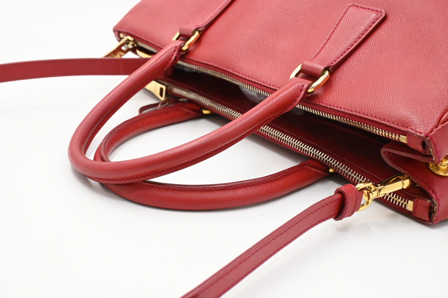 Prada Galleria in Red Saffiano Leather