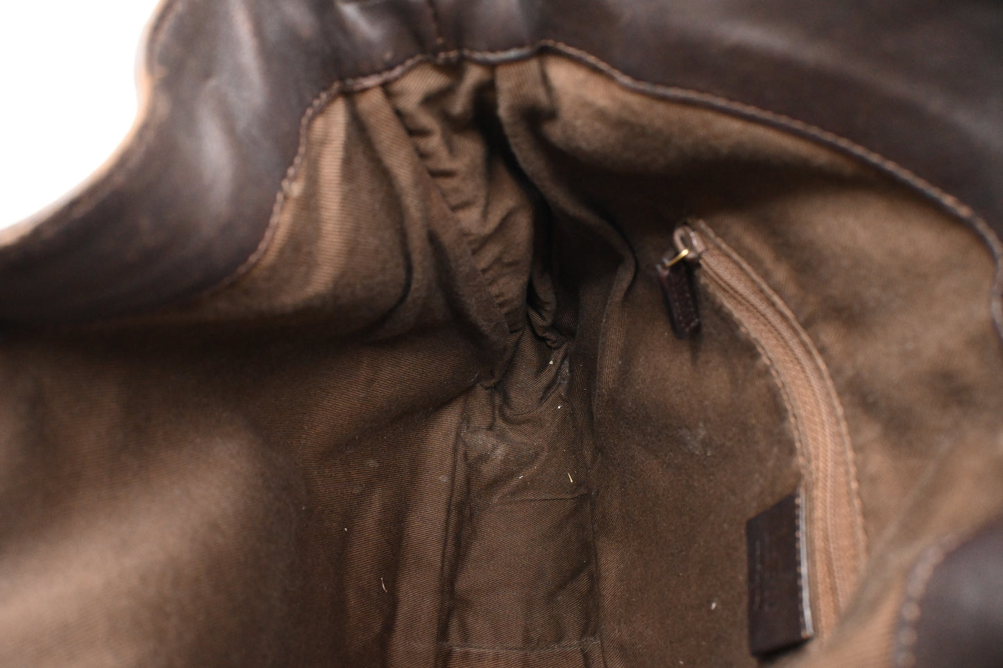 Gucci 2-Way Bamboo Tote Bag in Brown Leather