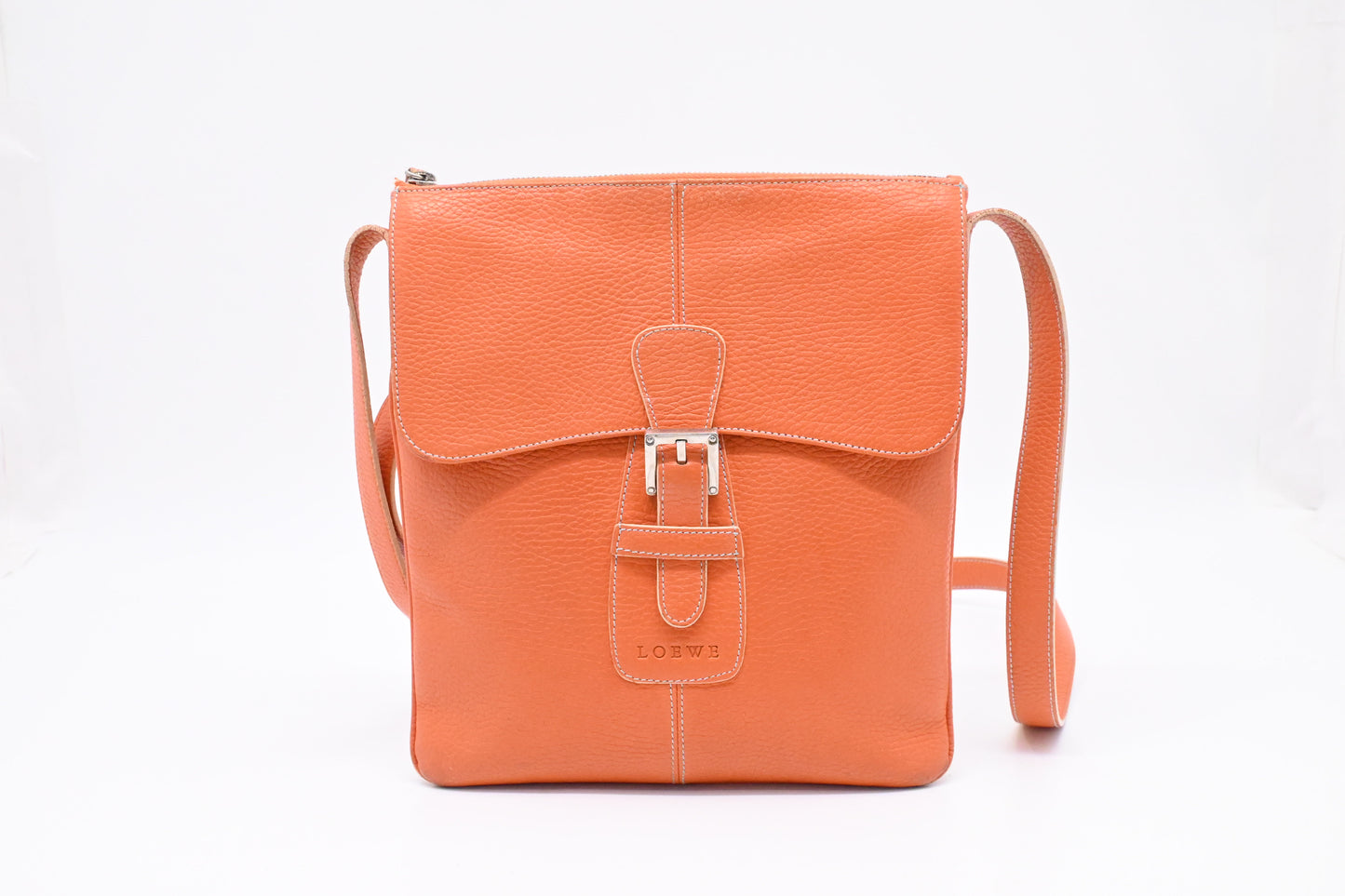 Loewe Crossbody in Orange Leather