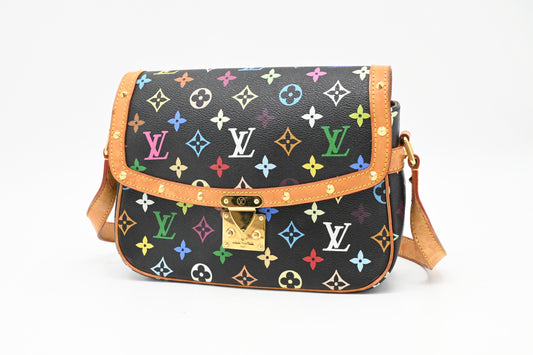 Louis Vuitton Sologne in Black Multicolor Monogram Canvas