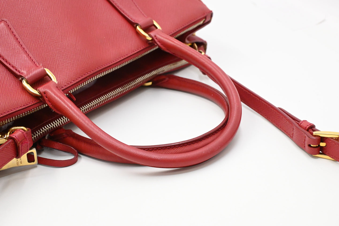 Prada Galleria in Red Saffiano Leather