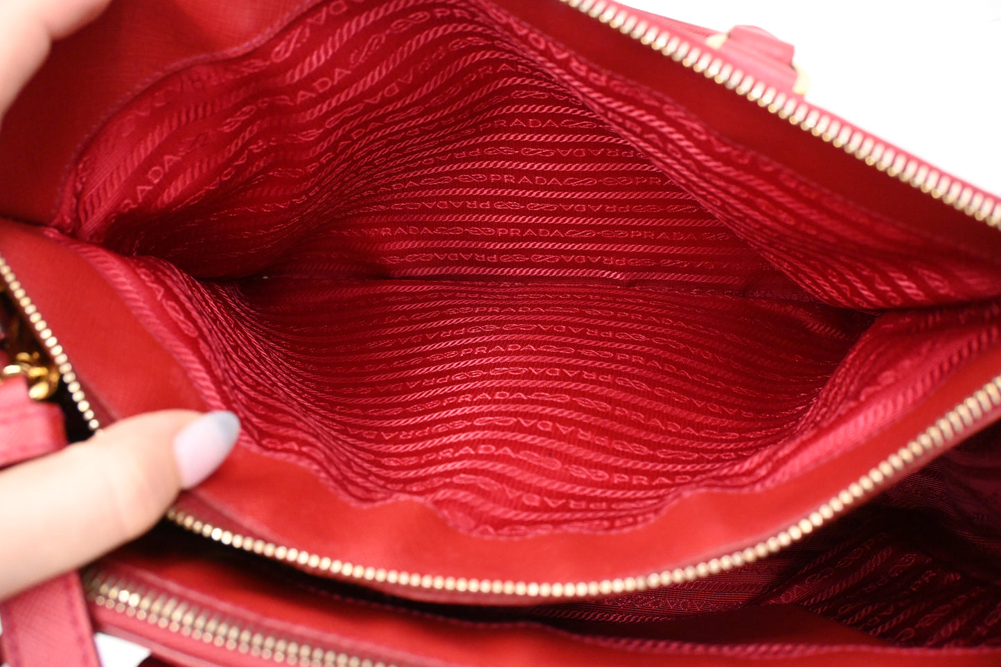 Prada Galleria in Red Saffiano Leather