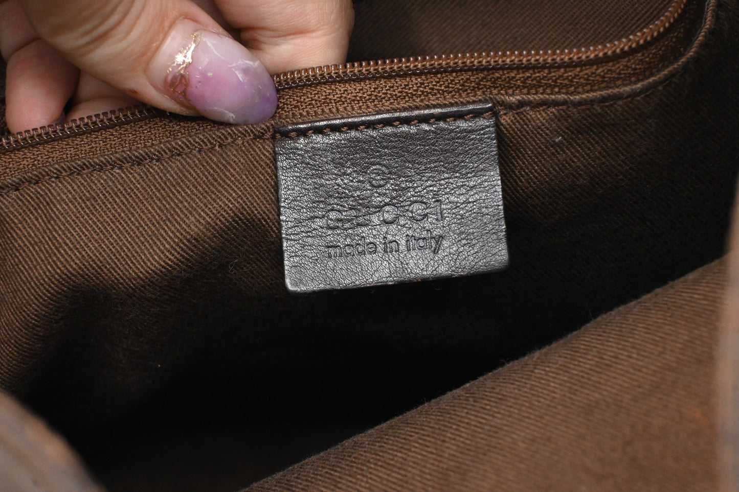 Gucci 2-Way Bamboo Tote Bag in Brown Leather