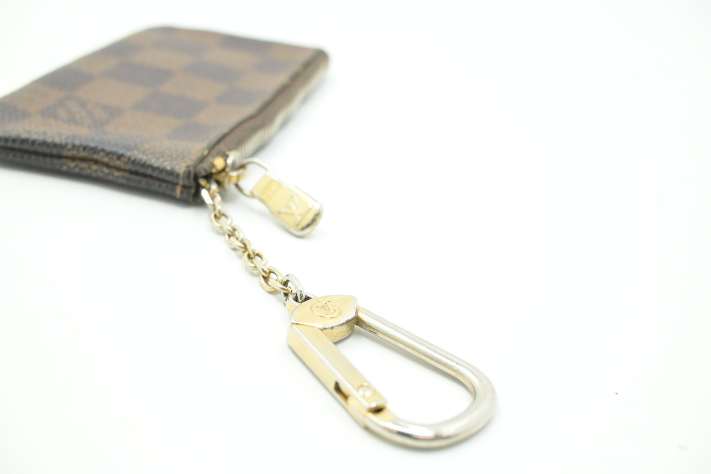 Louis Vuitton Pochette Cles in Damier Ebene Canvas