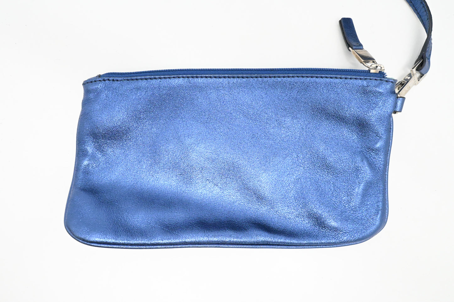 Tiffany & Co. Reversible Tote in Metallic Blue Leather