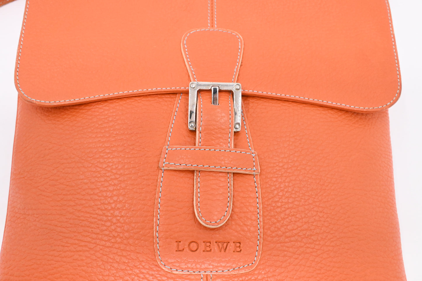 Loewe Crossbody in Orange Leather