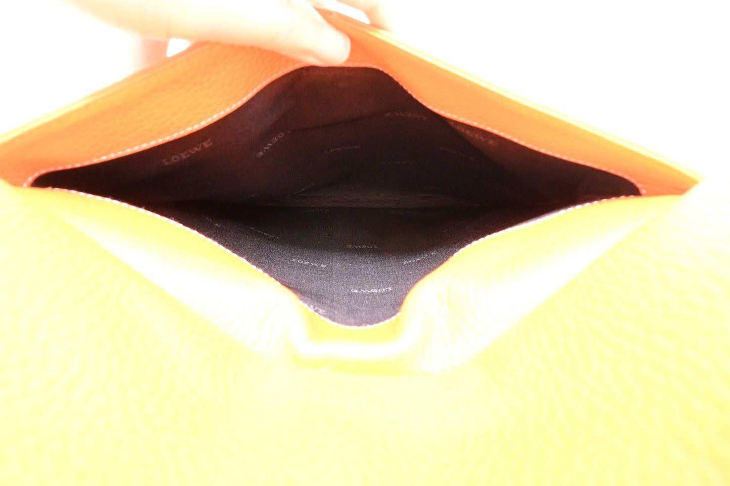 Loewe Crossbody in Orange Leather