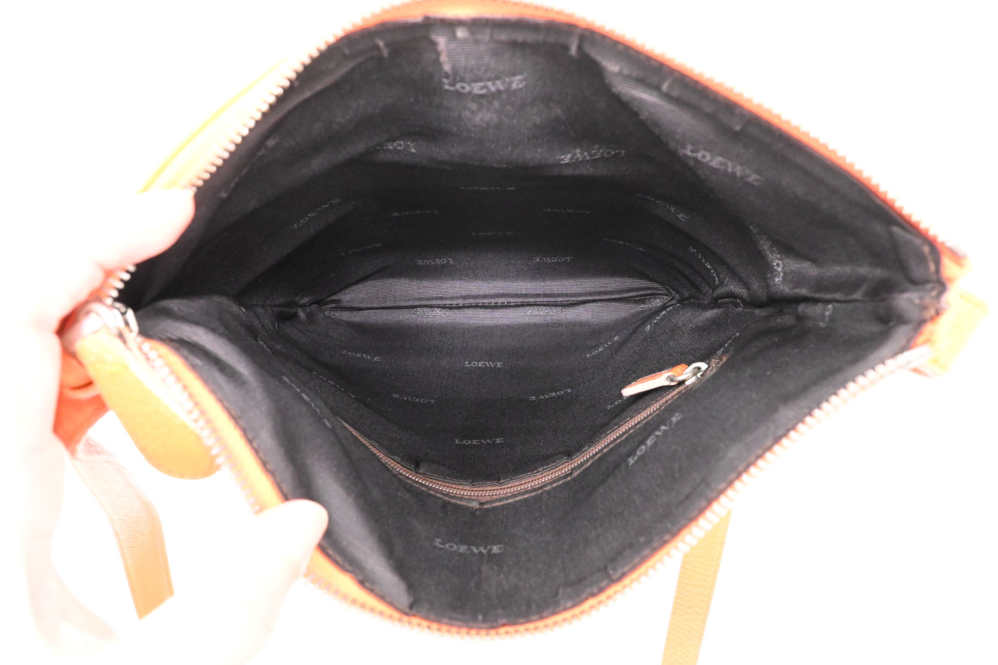 Loewe Crossbody in Orange Leather