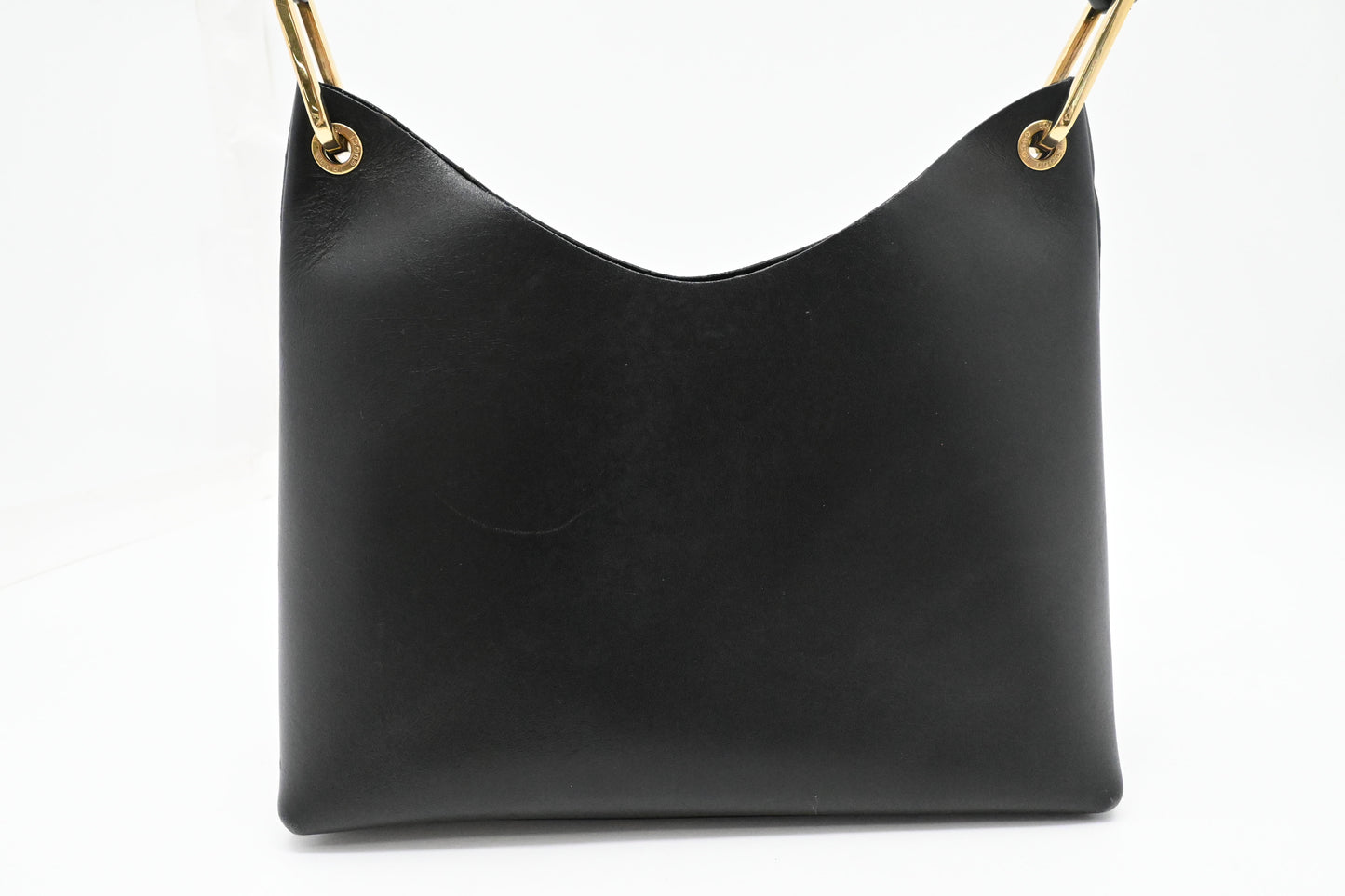 Gucci Bamboo Shoulder Bag in Black Leather