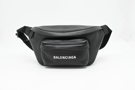 Balenciaga Everyday Beltpack in Black Leather