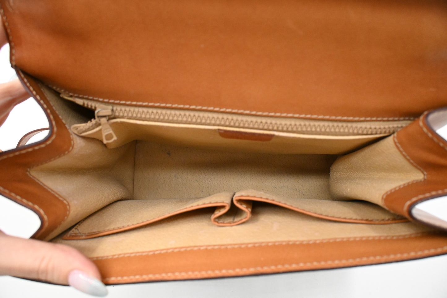 Celine 2way Bag in Brown Macadam Canvas