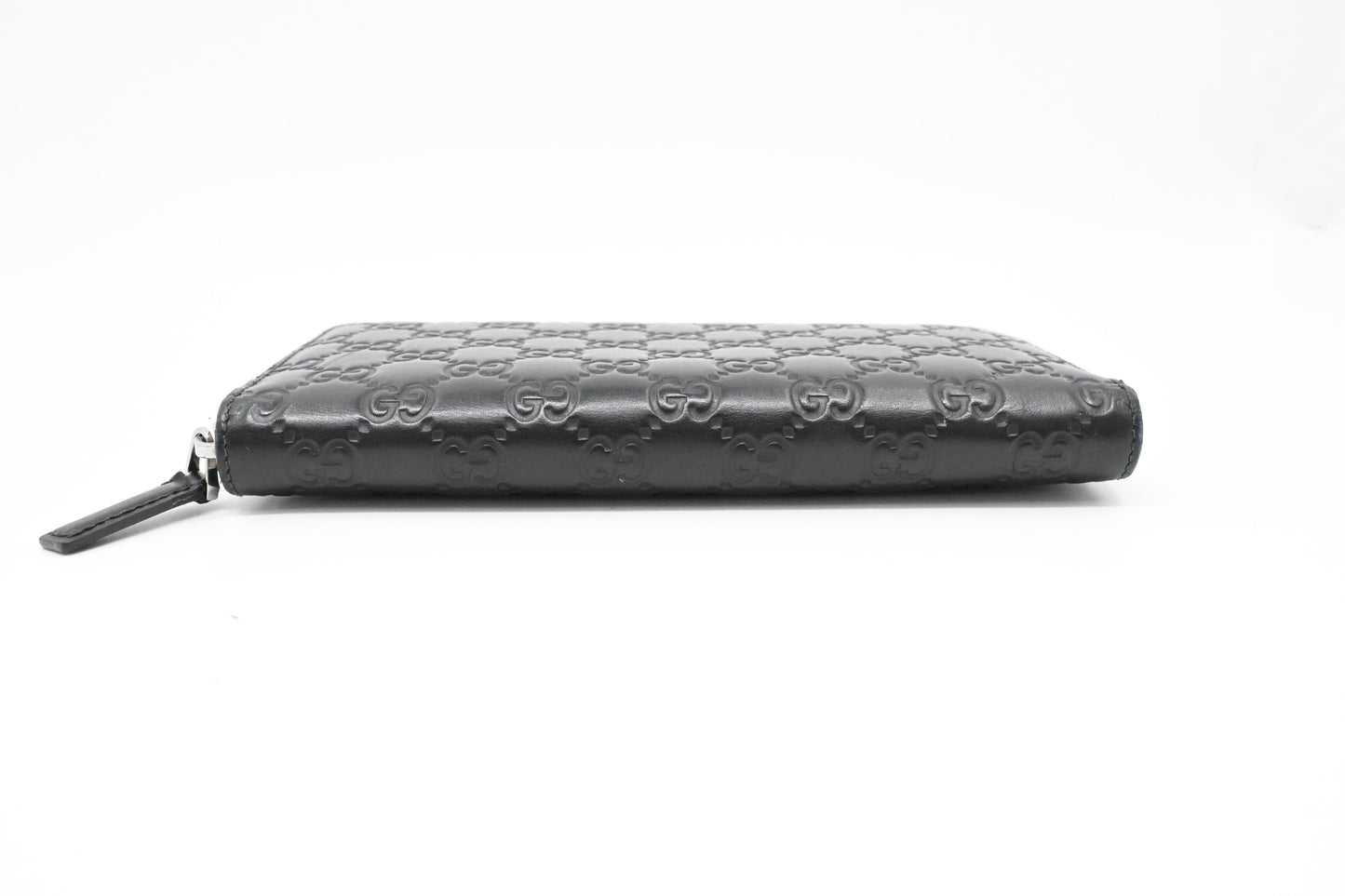 Gucci Zippy Organizer in Black Guccissima Leather