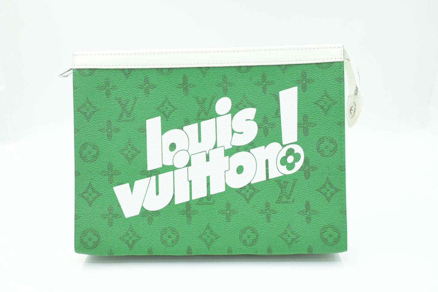 Louis Vuitton Pochette Voyage MM in Green Monogram Canvas