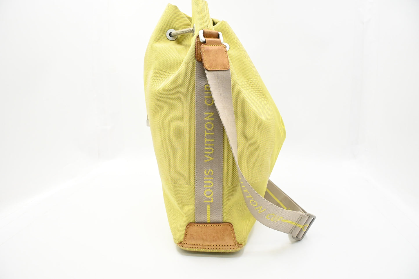Louis Vuitton America's Cup Volunteer Shoulder Bag in Green Damier Geant Canvas