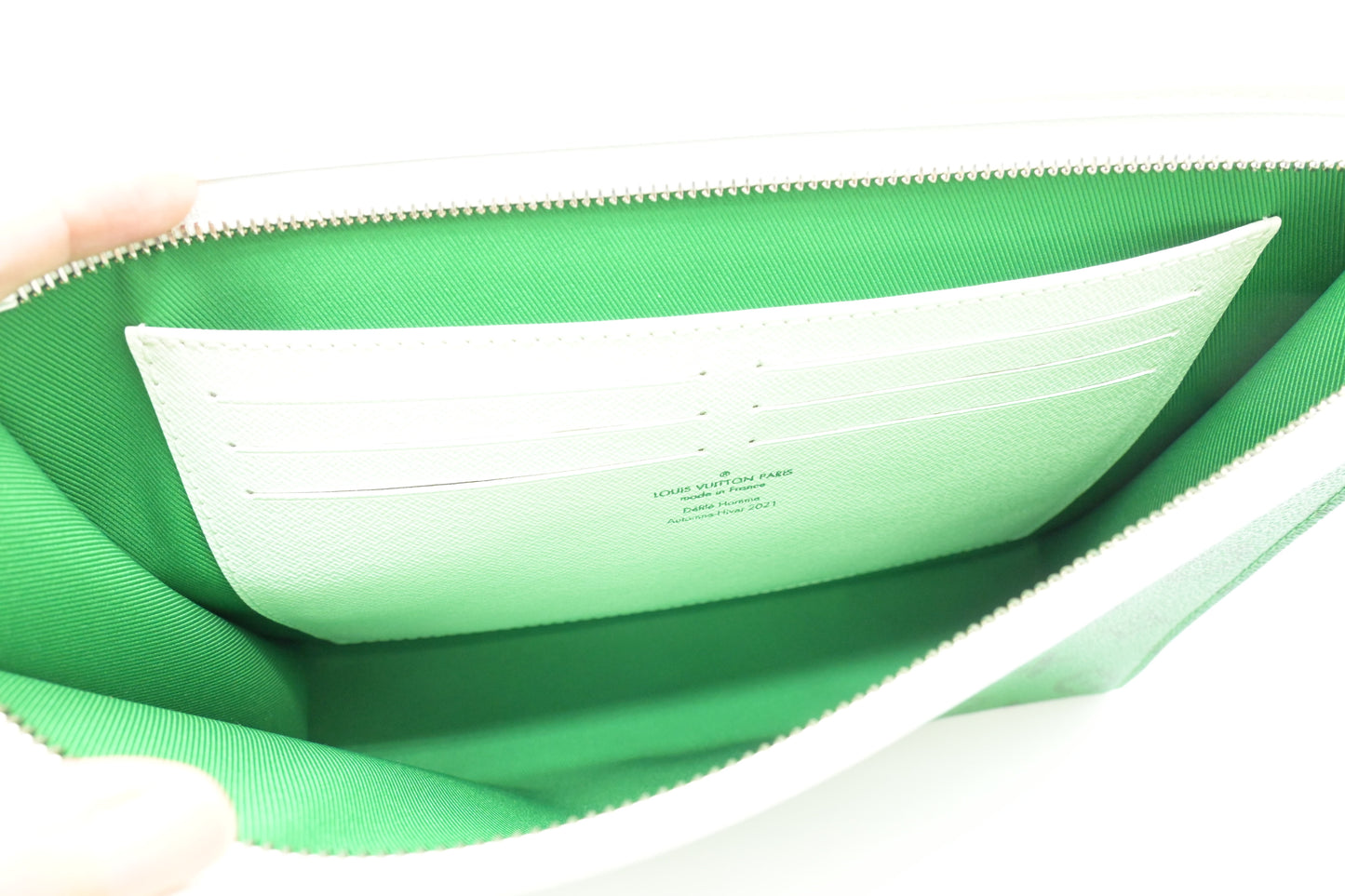 Louis Vuitton Pochette Voyage MM in Green Monogram Canvas