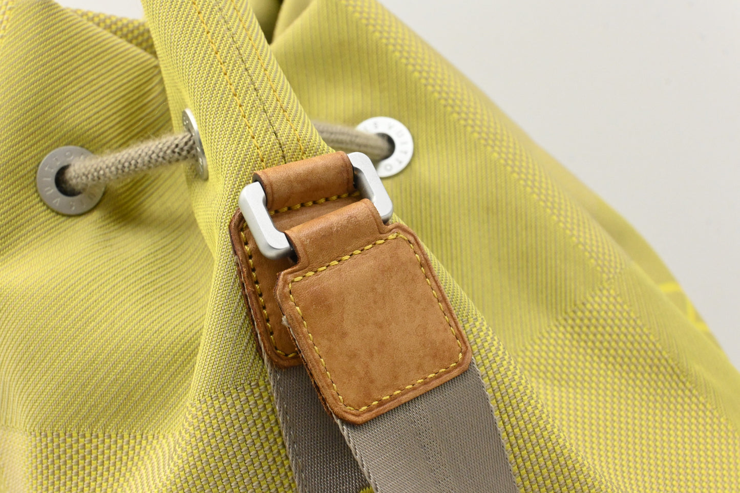 Louis Vuitton America's Cup Volunteer Shoulder Bag in Green Damier Geant Canvas