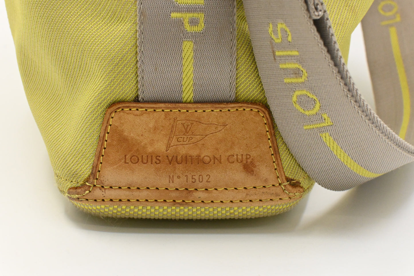 Louis Vuitton America's Cup Volunteer Shoulder Bag in Green Damier Geant Canvas