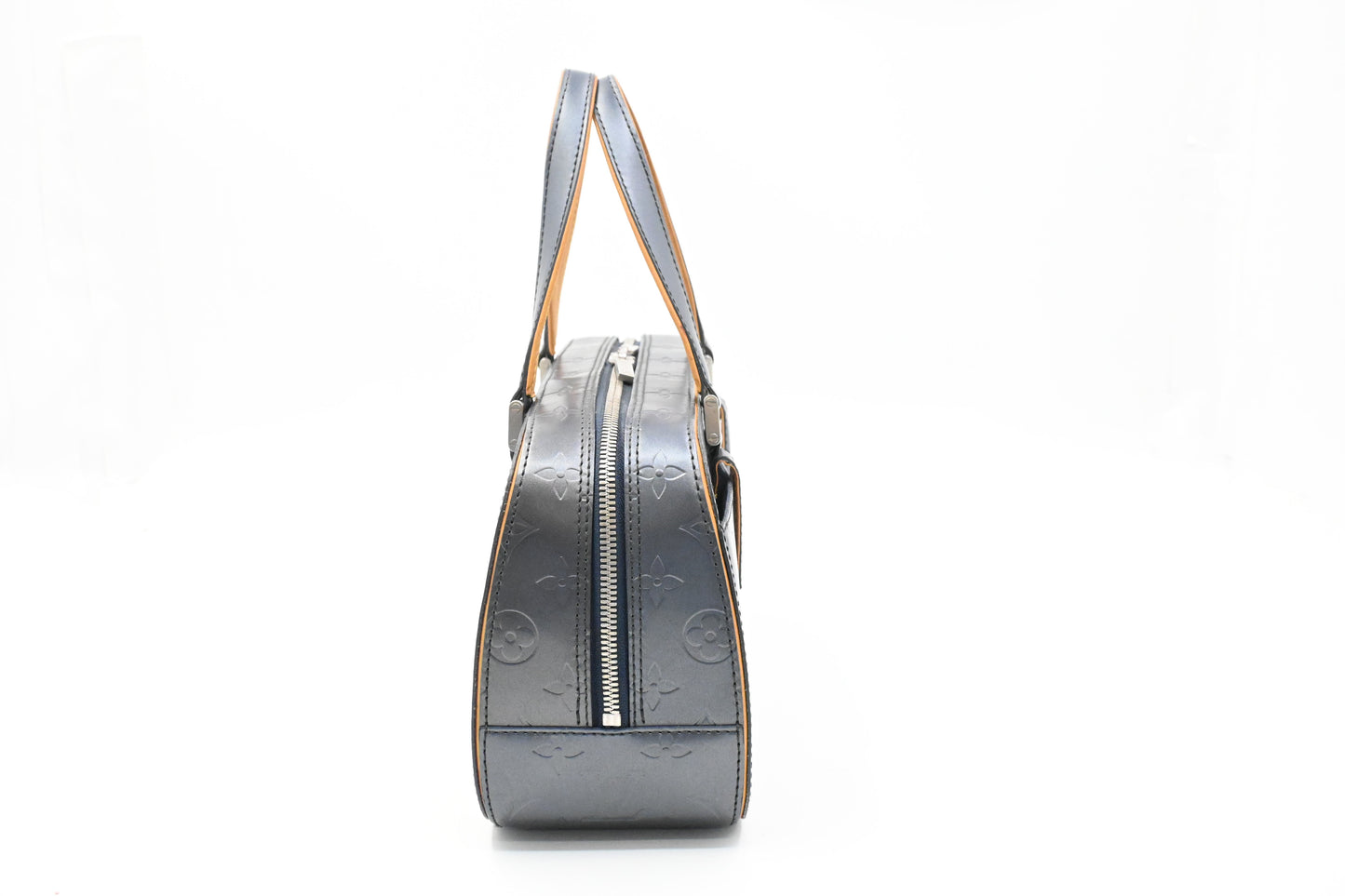 Louis Vuitton Shelton in Greyish Blue Mat Monogram Leather