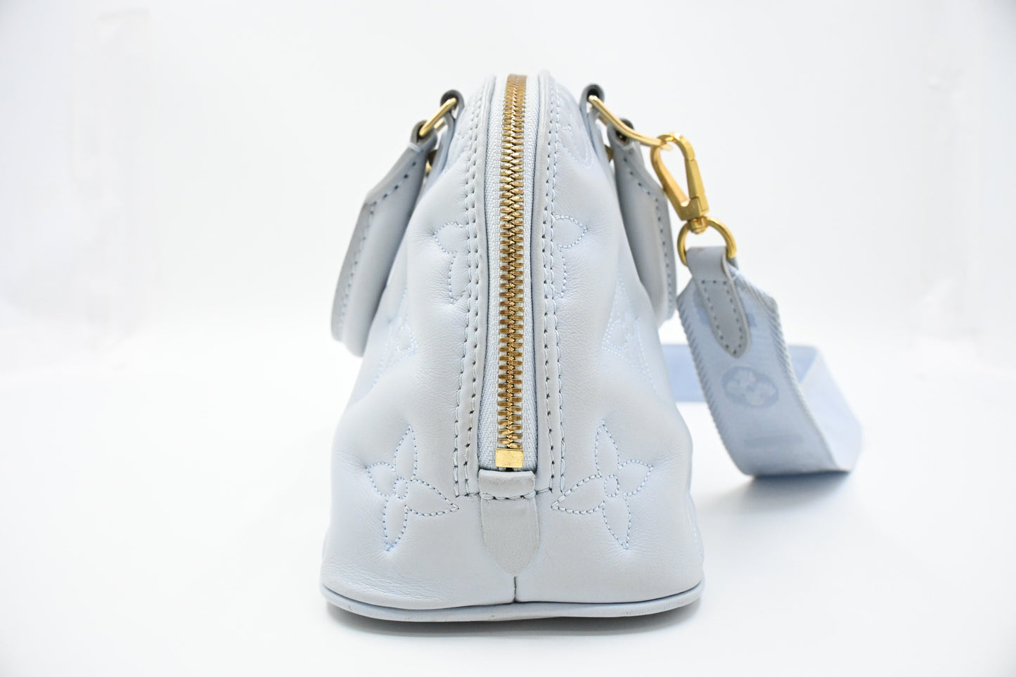 Louis Vuitton Alma BB in Blue Glacier Bubblegram Leather