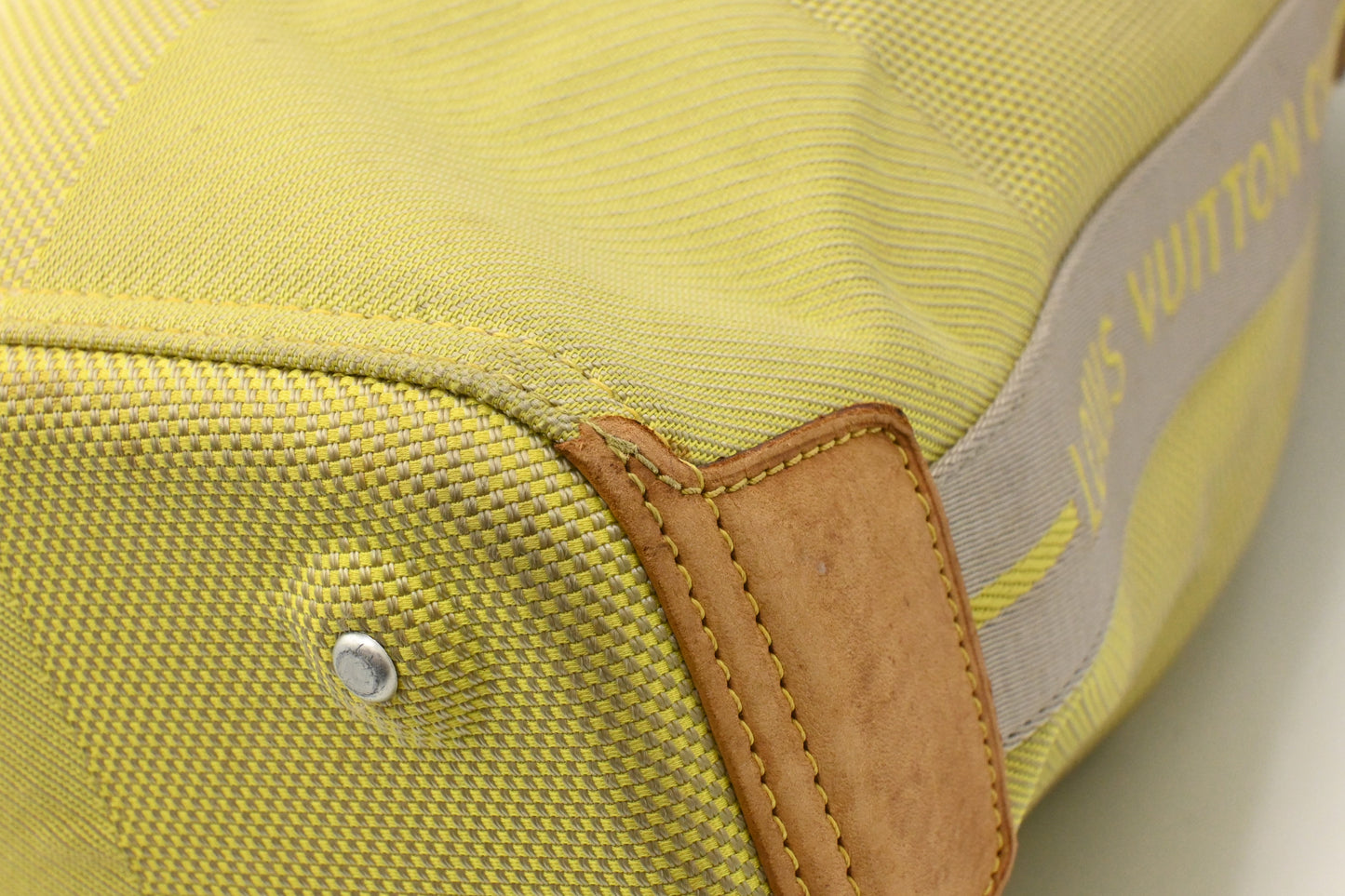 Louis Vuitton America's Cup Volunteer Shoulder Bag in Green Damier Geant Canvas