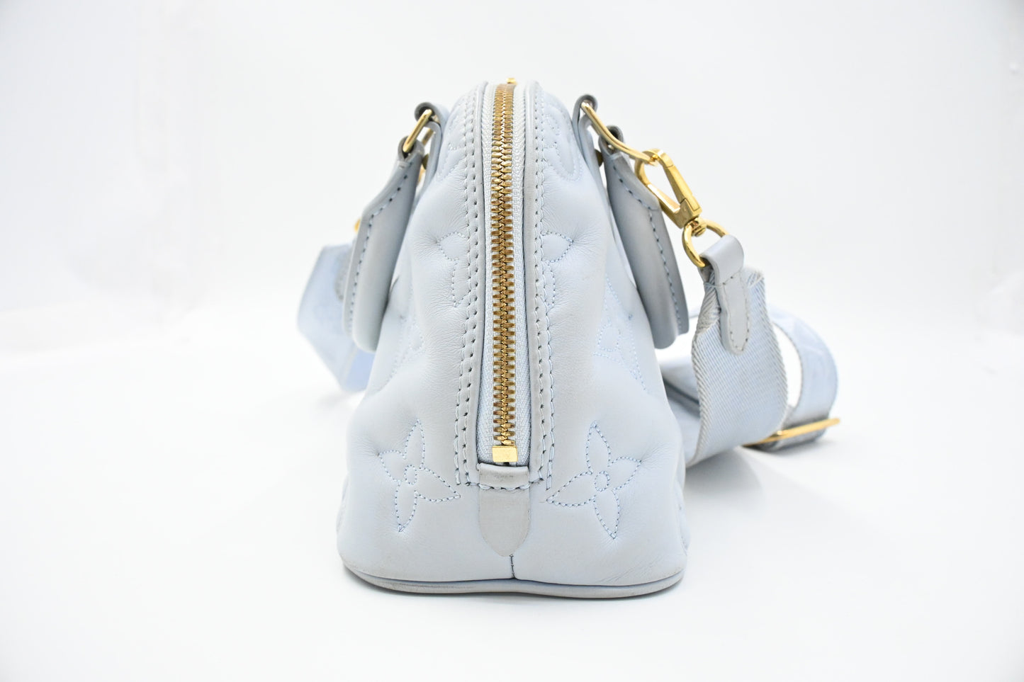 Louis Vuitton Alma BB in Blue Glacier Bubblegram Leather