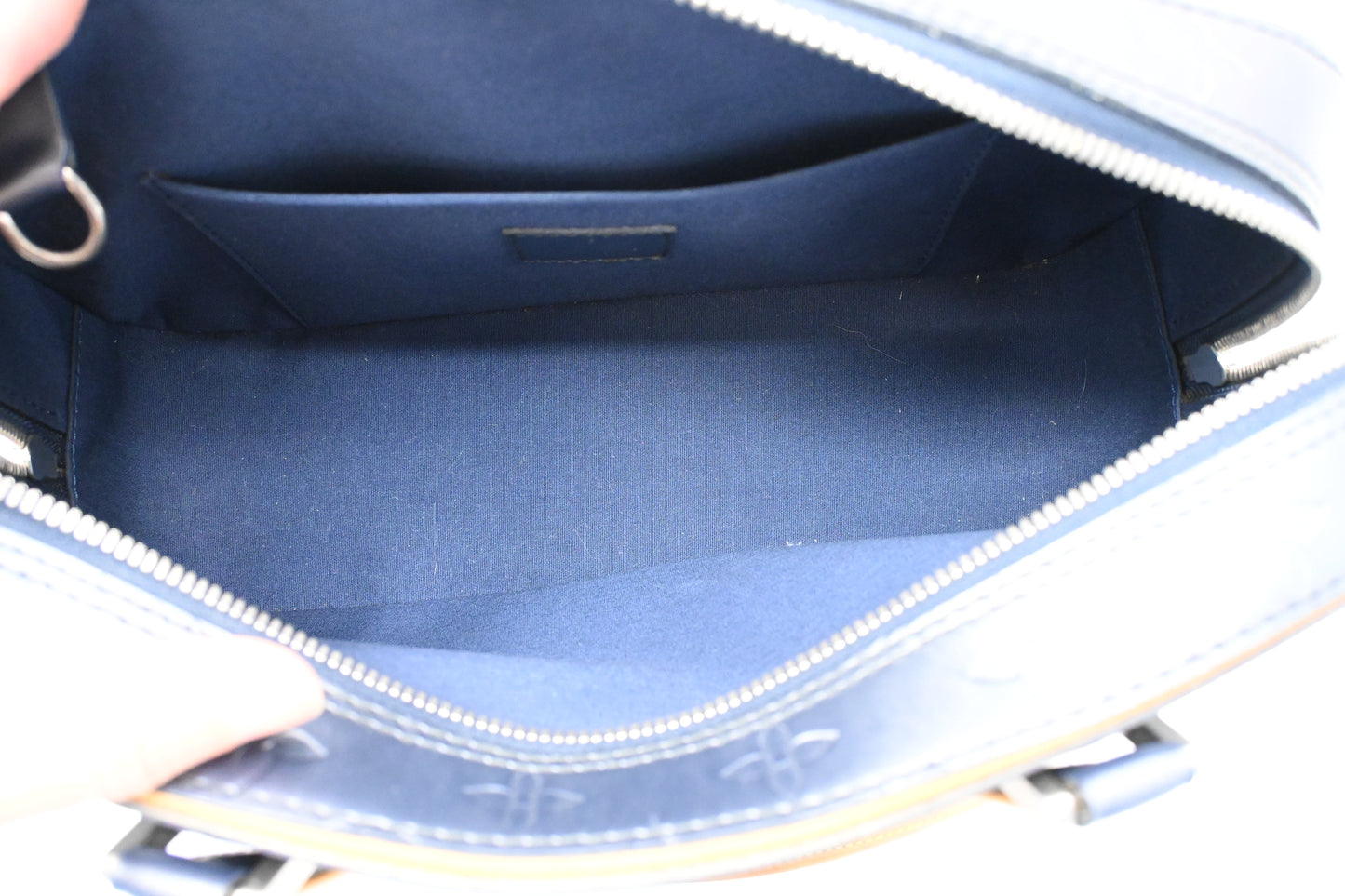 Louis Vuitton Shelton in Greyish Blue Mat Monogram Leather