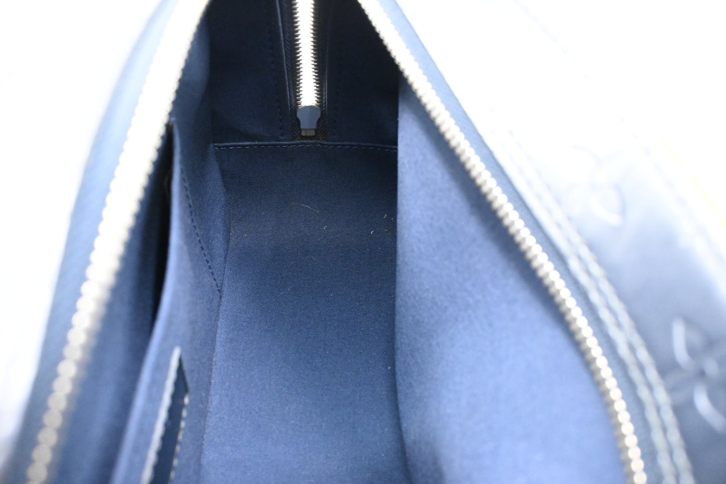 Louis Vuitton Shelton in Greyish Blue Mat Monogram Leather