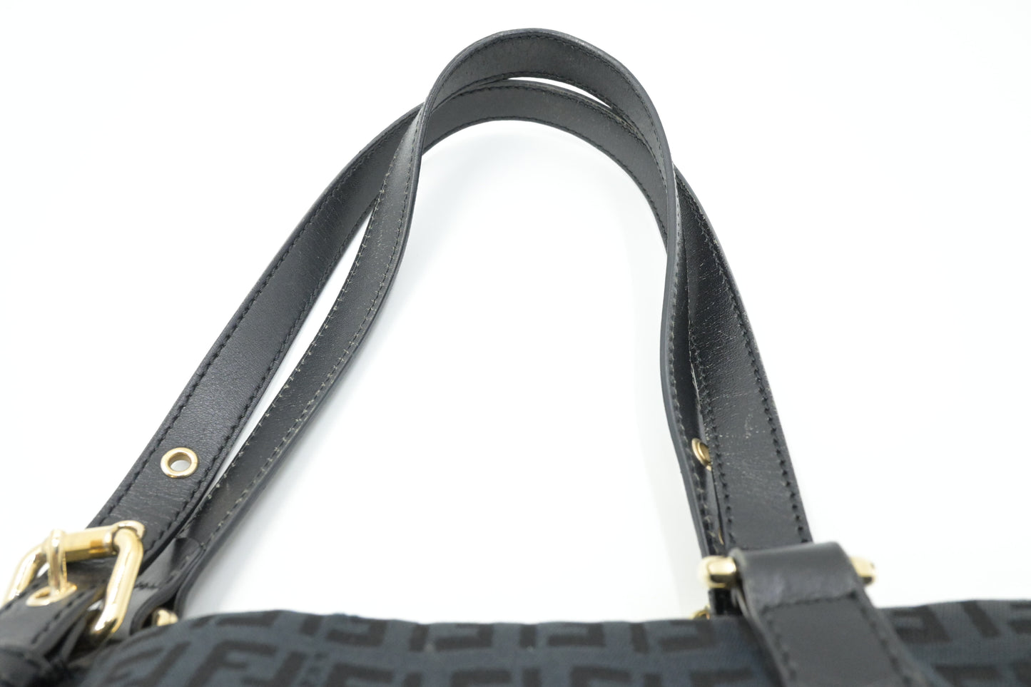 Fendi Tote Bag in Black Zucchino Canvas